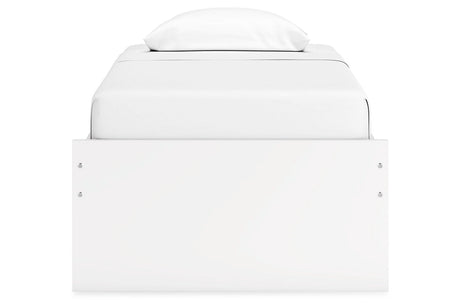 Onita White Twin Platform Base Bed by Ashley at Eve Furniture