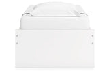 Onita White Twin Platform Base Bed by Ashley at Eve Furniture