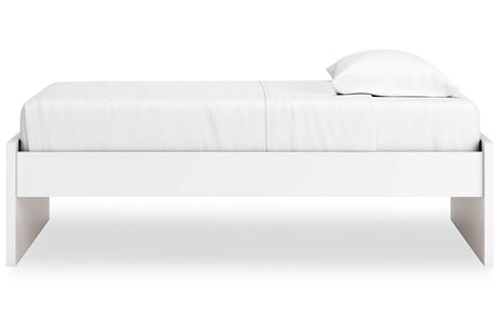 Onita White Twin Platform Base Bed by Ashley at Eve Furniture