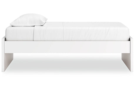 Onita White Twin Platform Base Bed by Ashley at Eve Furniture