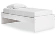 Onita White Twin Platform Base Bed by Ashley at Eve Furniture