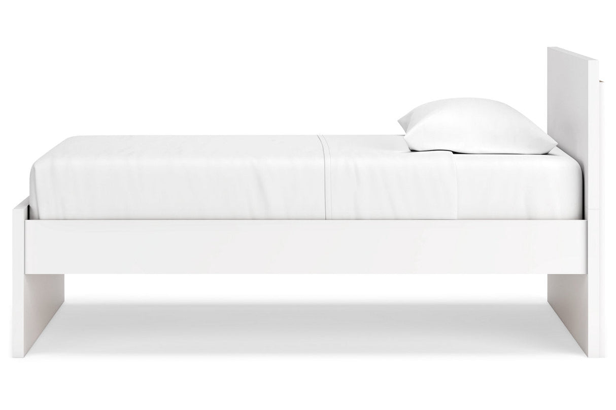 Onita White Twin Platform Bed by Ashley at Eve Furniture