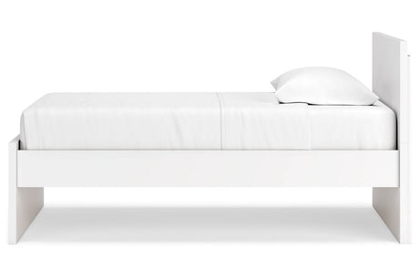 Onita White Twin Platform Bed by Ashley at Eve Furniture