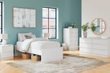 Onita White Youth Platform Base Bedroom Set by Ashley at Eve Furniture