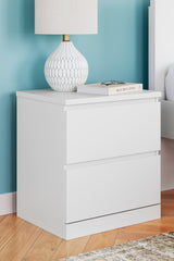 Onita White Youth Storage Platform Bedroom Set with 2 Drawers by Ashley at Eve Furniture