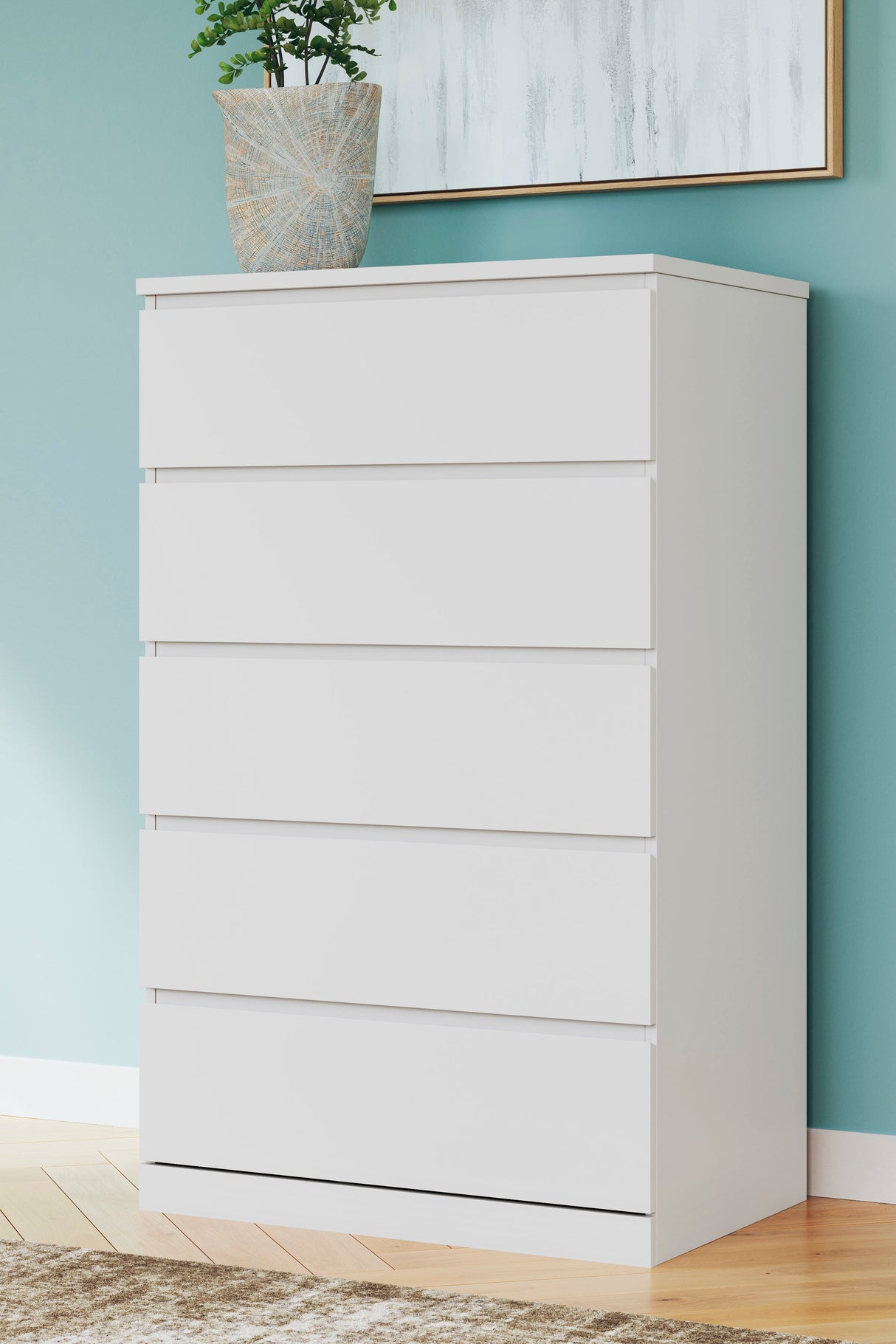 Onita White Youth Storage Platform Bedroom Set with 2 Drawers by Ashley at Eve Furniture