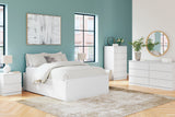 Onita White Youth Storage Platform Bedroom Set with 2 Drawers by Ashley at Eve Furniture
