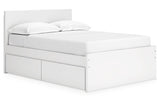 Onita White Youth Storage Platform Bedroom Set with 2 Drawers by Ashley at Eve Furniture
