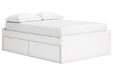 Onita White Youth Storage Platform Bedroom Set with 2 Drawers by Ashley at Eve Furniture
