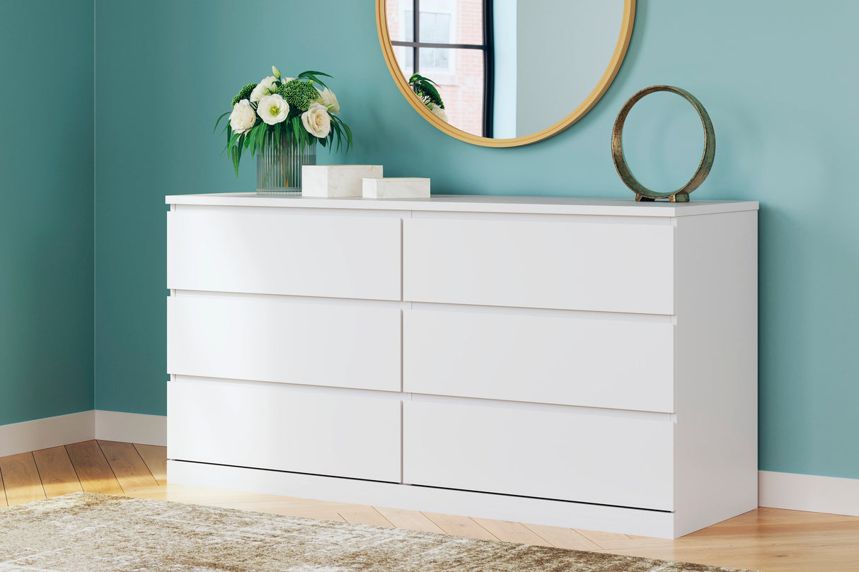 Onita White Youth Storage Platform Bedroom Set with 2 Drawers by Ashley at Eve Furniture