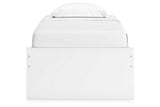 Onita White Youth Storage Platform Bedroom Set with 2 Drawers by Ashley at Eve Furniture