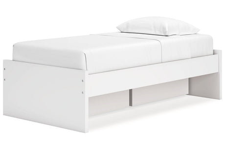 Onita White Youth Storage Platform Bedroom Set with 2 Drawers by Ashley at Eve Furniture