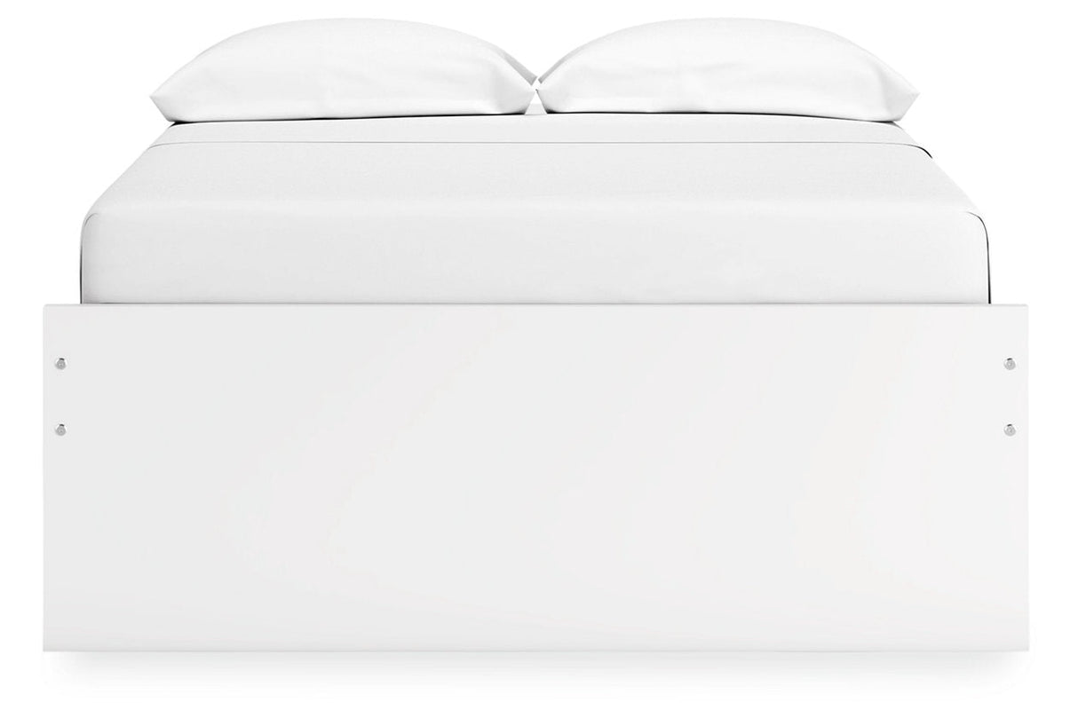Onita White Youth Storage Platform Bedroom Set with 2 Drawers by Ashley at Eve Furniture