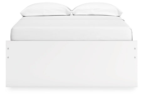 Onita White Youth Storage Platform Bedroom Set with 2 Drawers by Ashley at Eve Furniture