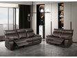 Onoria Brown Leather Match Reclining Living Room Set by Furniture of America at Eve Furniture