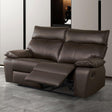 Onoria Brown Manual Recline Loveseat by Furniture of America at Eve Furniture