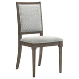 Onslow Dark Brown Dining Side Chair, Set of 2 by Coaster at Eve Furniture
