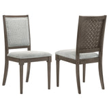 Onslow Dark Brown Dining Side Chair, Set of 2 by Coaster at Eve Furniture