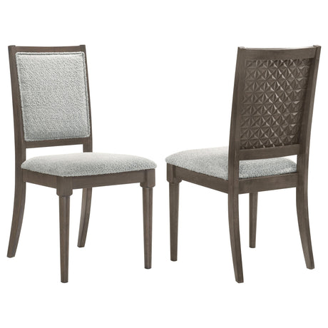 Onslow Dark Brown Dining Side Chair, Set of 2 by Coaster at Eve Furniture