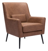 Ontario Vintage Brown Accent Chair by Zuomod at Eve Furniture