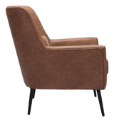 Ontario Vintage Brown Accent Chair by Zuomod at Eve Furniture