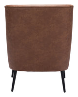 Ontario Vintage Brown Accent Chair by Zuomod at Eve Furniture