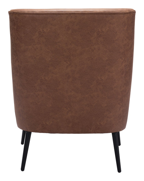 Ontario Vintage Brown Accent Chair by Zuomod at Eve Furniture