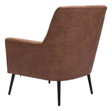Ontario Vintage Brown Accent Chair by Zuomod at Eve Furniture