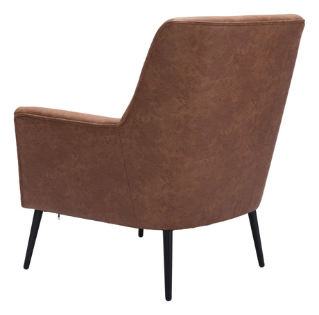 Ontario Vintage Brown Accent Chair by Zuomod at Eve Furniture