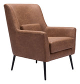 Ontario Vintage Brown Accent Chair by Zuomod at Eve Furniture
