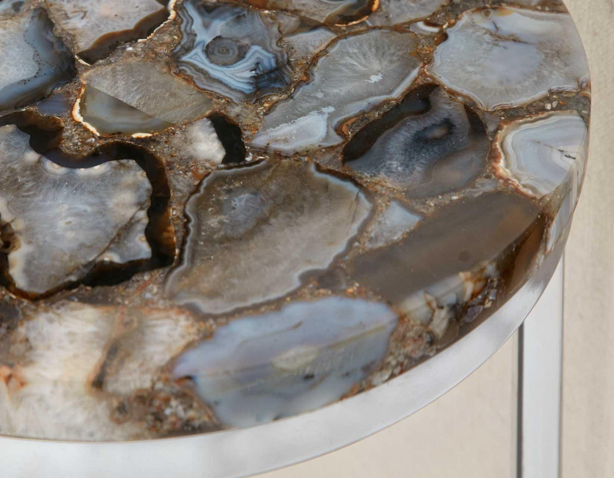 Onyx Agate Top Nesting Table by Steve Silver at Eve Furniture