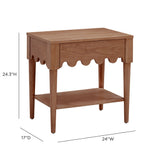 Oodle 24" Nightstand With Drawer by TOV Furniture at Eve Furniture
