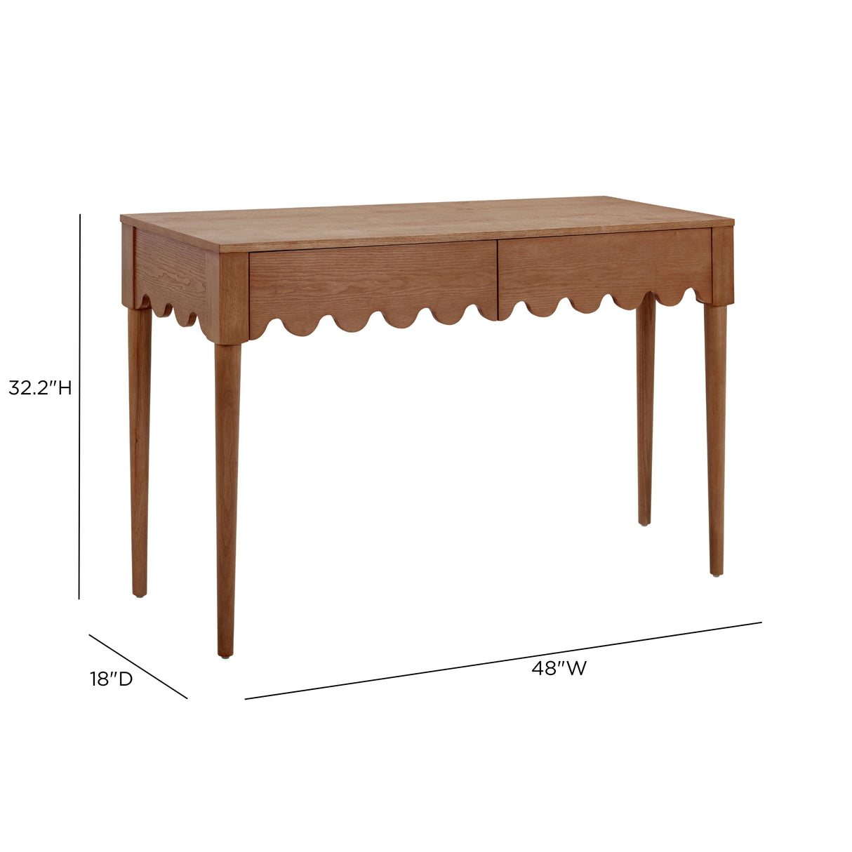 Oodle 48" 2-Drawer Desk by TOV Furniture at Eve Furniture