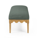 Oodle 56.5" Vegan Mohair Bench by TOV Furniture at Eve Furniture