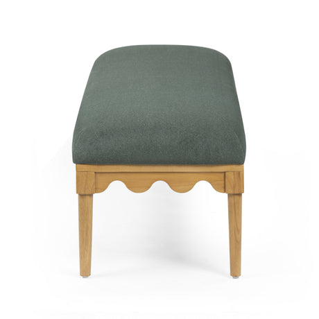 Oodle 56.5" Vegan Mohair Bench by TOV Furniture at Eve Furniture