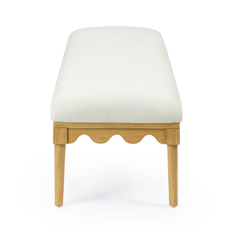 Oodle 56.5" Vegan Mohair Bench by TOV Furniture at Eve Furniture