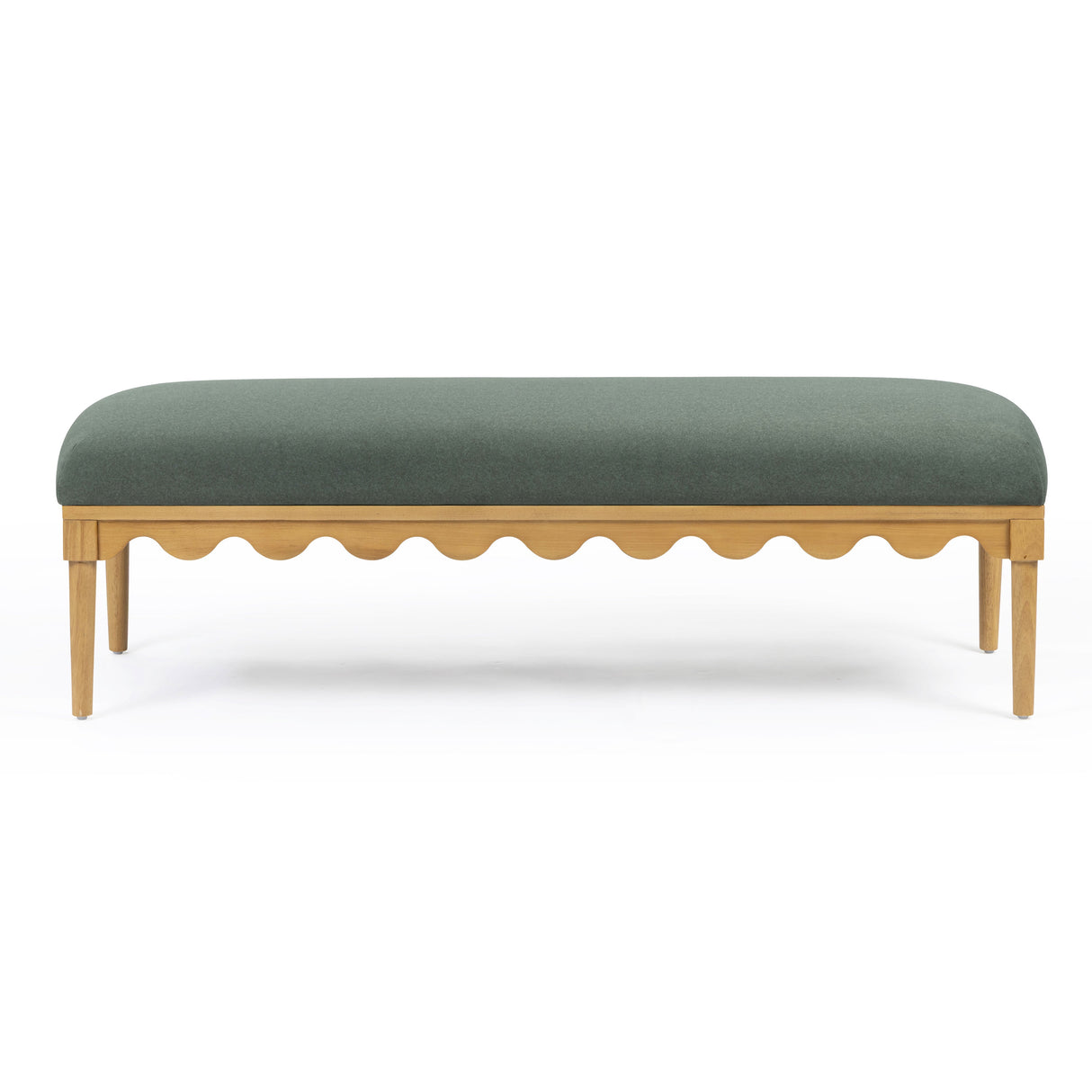 Oodle 56.5" Vegan Mohair Bench by TOV Furniture at Eve Furniture