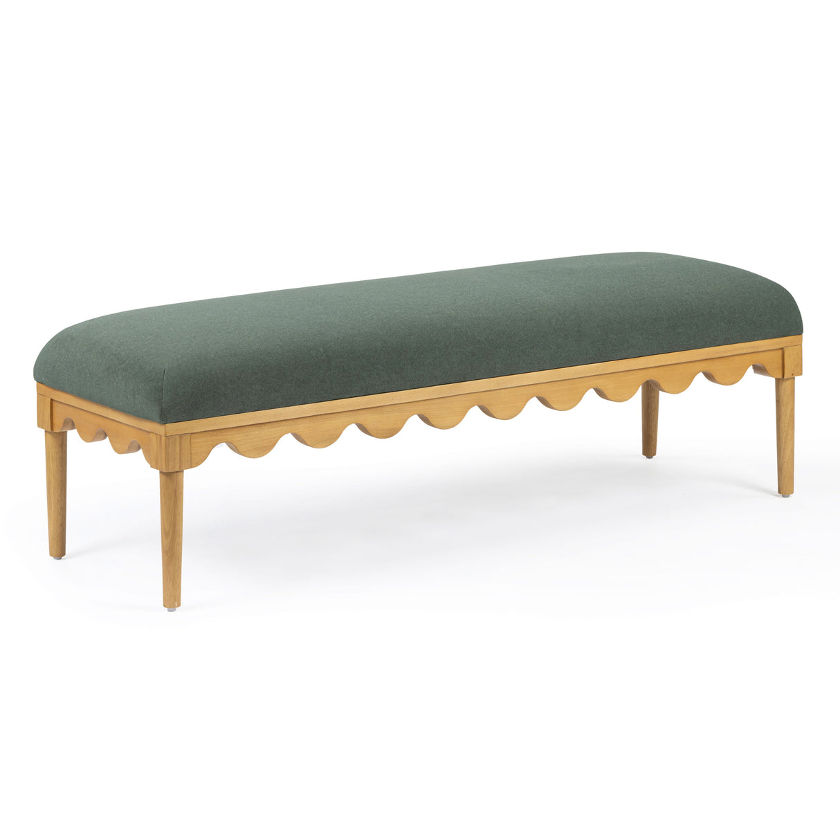 Oodle 56.5" Vegan Mohair Bench by TOV Furniture at Eve Furniture