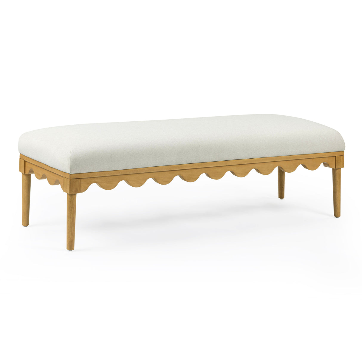 Oodle 56.5" Vegan Mohair Bench by TOV Furniture at Eve Furniture