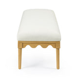 Oodle 56.5" Vegan Mohair Bench by TOV Furniture at Eve Furniture