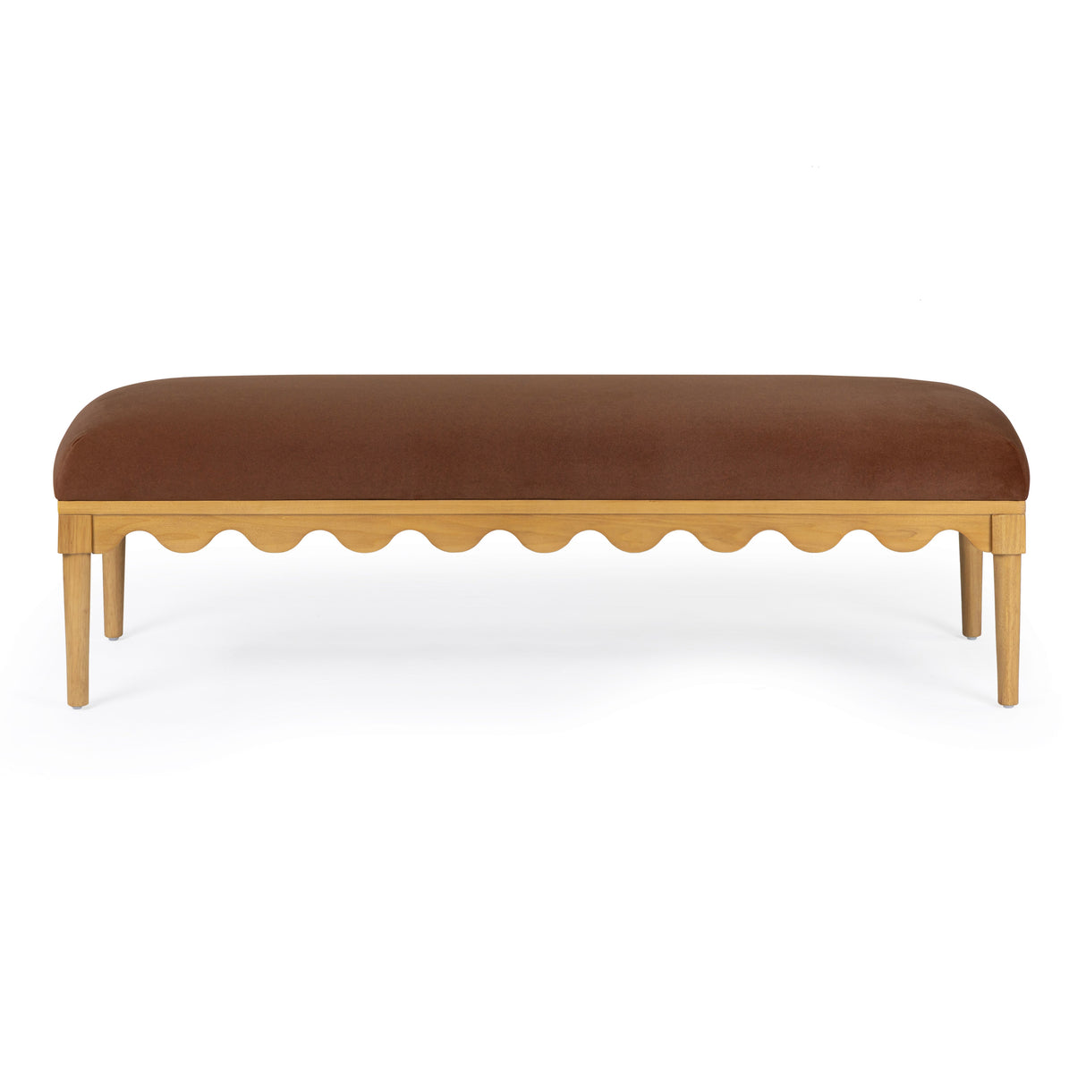 Oodle 56.5" Vegan Mohair Bench by TOV Furniture at Eve Furniture
