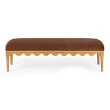 Oodle 56.5" Vegan Mohair Bench by TOV Furniture at Eve Furniture