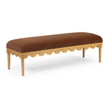 Oodle 56.5" Vegan Mohair Bench by TOV Furniture at Eve Furniture