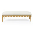 Oodle 56.5" Vegan Mohair Bench by TOV Furniture at Eve Furniture