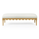 Oodle 56.5" Vegan Mohair Bench by TOV Furniture at Eve Furniture