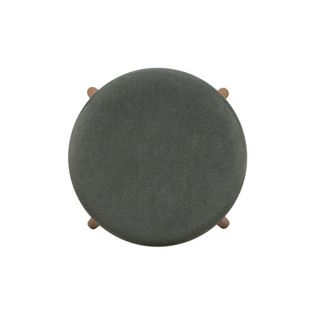 Oodle Green Performance Vegan Mohair Light Walnut Counter Stool by TOV Furniture at Eve Furniture
