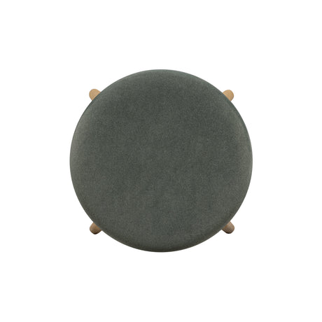 Oodle Green Performance Vegan Mohair Natural Bar Stool by TOV Furniture at Eve Furniture