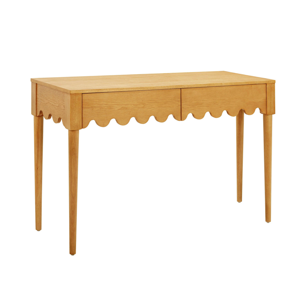 Oodle Natural Ash 2-Drawer Desk by TOV Furniture at Eve Furniture