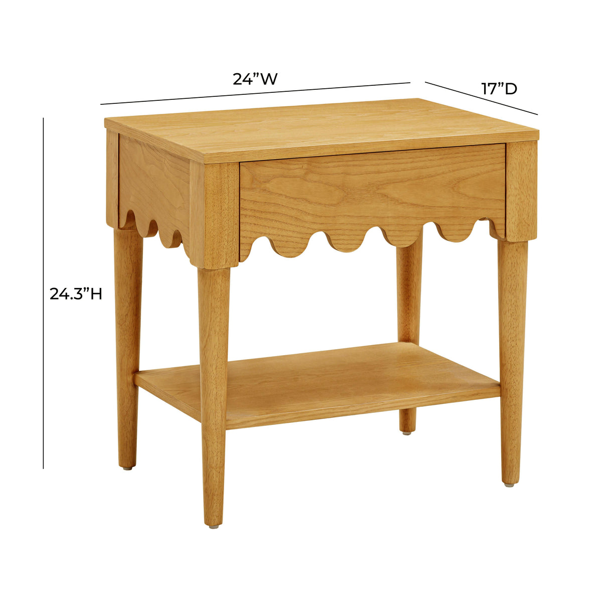 Oodle Natural Ash Nightstand by TOV Furniture at Eve Furniture
