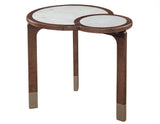 Oormi 3-Piece Banswara White Marble Inlay Table Set by Steve Silver at Eve Furniture